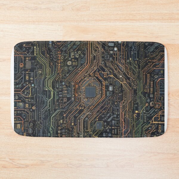 Item preview, Quantum computing digitalization Genetic engineering design print designed and sold by Anshu3813.