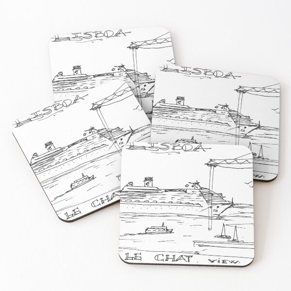 Item preview, le chat view. Lisbon. designed and sold by Tereza Pilar  Art.