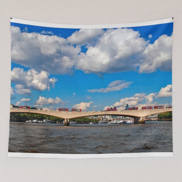 Item preview, Red London Buses Waterloo Bridge England designed and sold by AndyEvansPhotos.