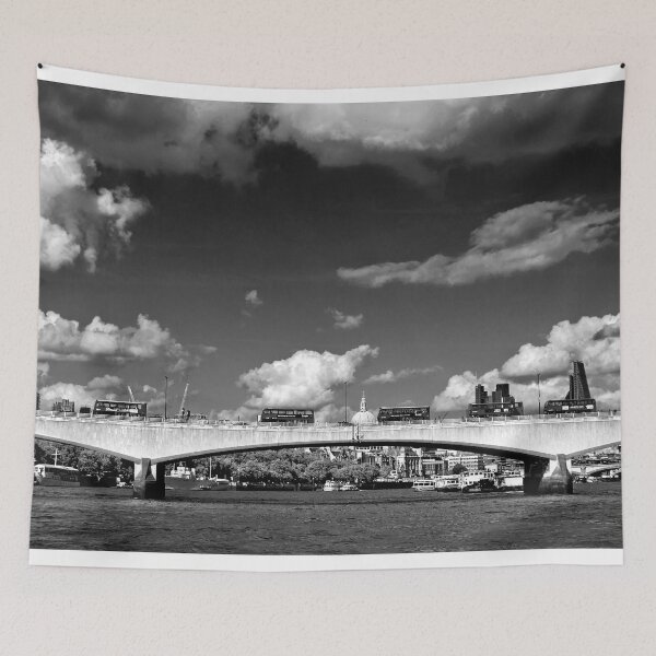 Item preview, Red London Buses Waterloo Bridge England designed and sold by AndyEvansPhotos.