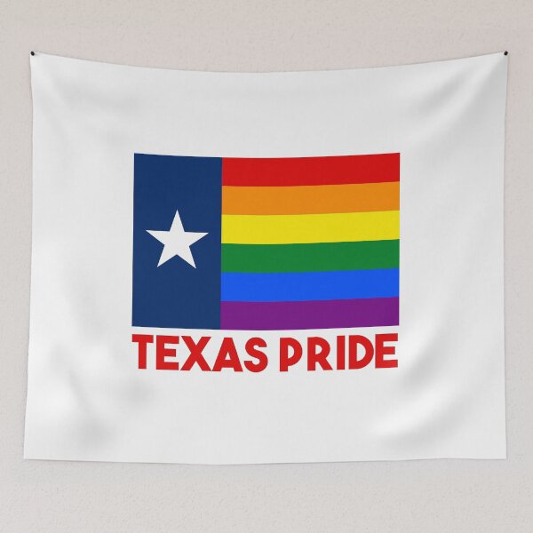 Item preview, Texas LGBT Gay Pride Rainbow Flag designed and sold by Martstore.