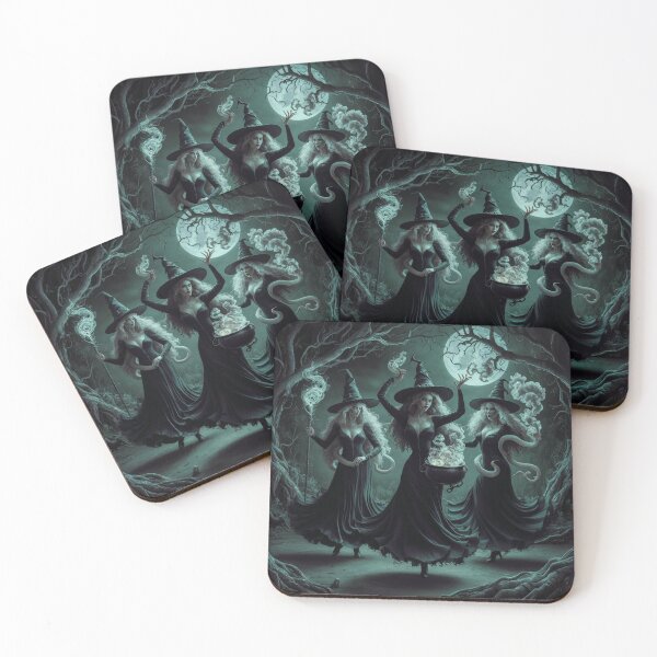 Item preview,  "Witches Dancing". Group of black witches Dancing   designed and sold by Obinne.