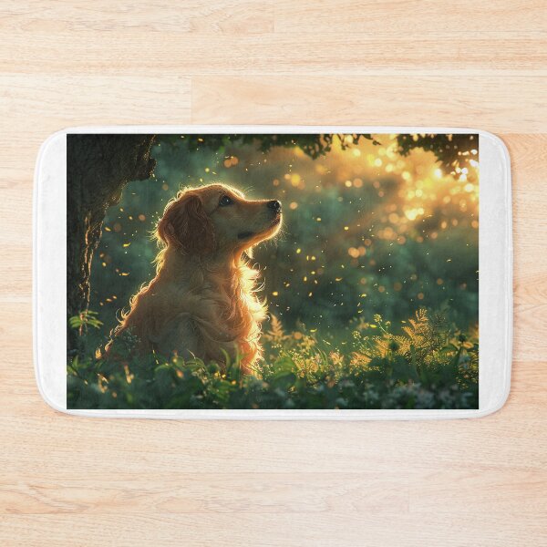Item preview, Tranquil Pup Amidst Emerald Canopy at Twilight designed and sold by Shirtastically.
