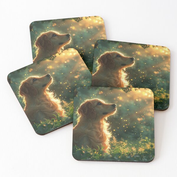 Item preview, Tranquil Pup Amidst Emerald Canopy at Twilight designed and sold by Shirtastically.