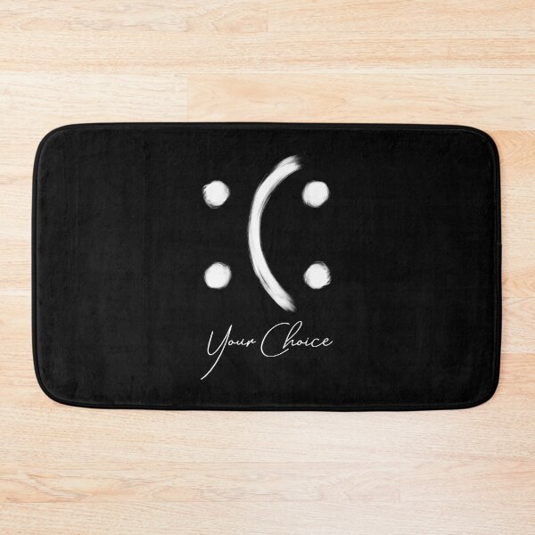 Item preview, Smile and Frown, Happy and Sad - Your Choice, You Decide.  White Version designed and sold by Amanda Lucas.