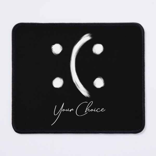 Item preview, Smile and Frown, Happy and Sad - Your Choice, You Decide. White Version designed and sold by Amanda Lucas.