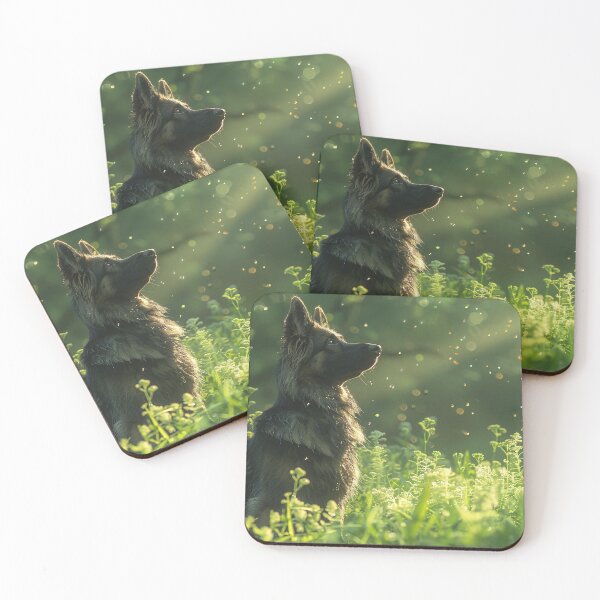 Item preview, Mystical Pup's Adventure in the Emerald Grove at Twilight designed and sold by Shirtastically.