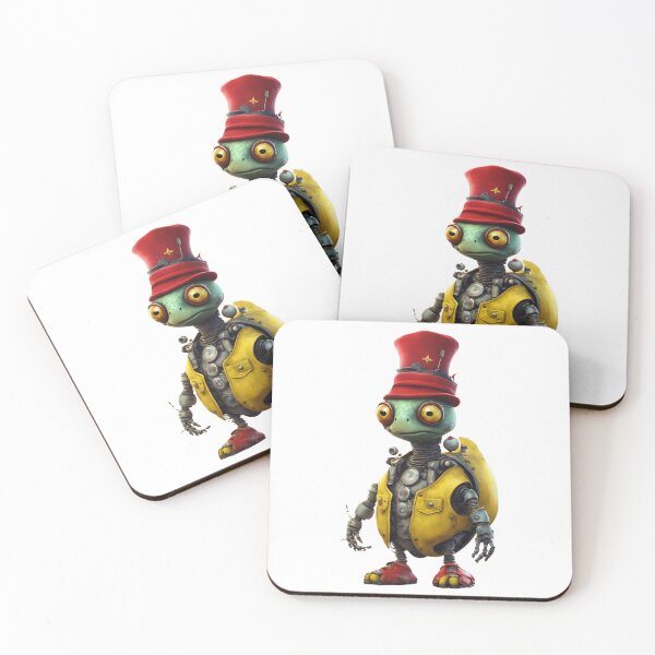 Item preview, Turtle Robot with Red Hat 1 designed and sold by gao7650.
