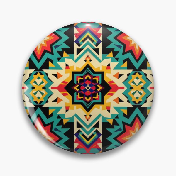 Item preview, Colorful Geometric Mexico Pattern designed and sold by NicolasGlowArt.