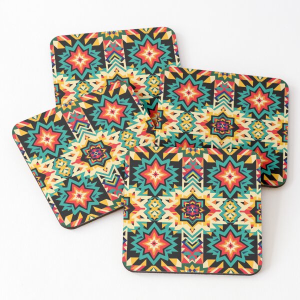 Item preview, Colorful Geometric Mexico Pattern designed and sold by NicolasGlowArt.