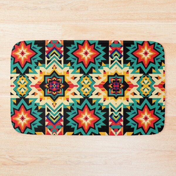 Item preview, Colorful Geometric Mexico Pattern designed and sold by NicolasGlowArt.
