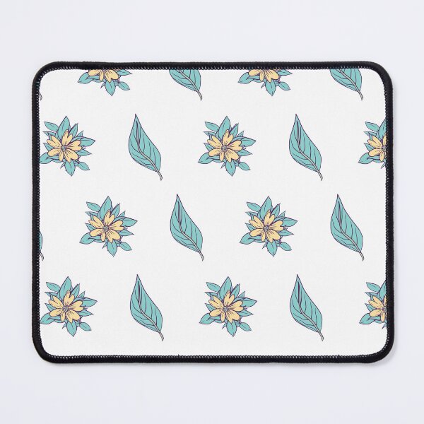Item preview, Sunshine Eucalyptus Delight - Yellow Flower Leaf Seamless Pattern designed and sold by SPIRIMAL.