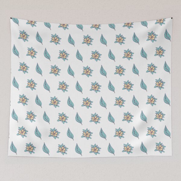 Item preview, Sunshine Eucalyptus Delight - Yellow Flower Leaf Seamless Pattern designed and sold by SPIRIMAL.