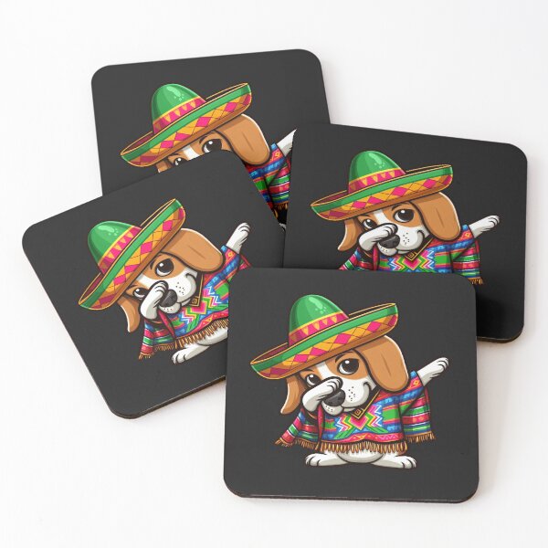 Item preview, Mexican Poncho Beagle Dog, Badding Cinco De Mayo Celebration 2024 designed and sold by ArtByKatti.