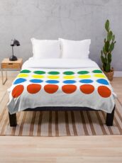 Twister Board Game Throw Blanket