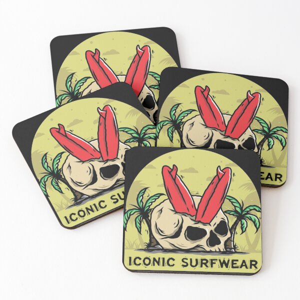 Item preview, Iconic Surfwear Surfboard Skull designed and sold by Dress-2-Depress.