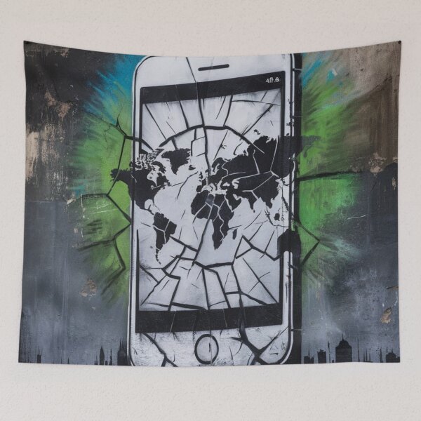 Item preview, Phone Stencil Graffiti designed and sold by Bomax121.
