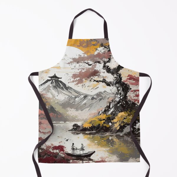 Item preview, Ukiyo-e Inspired Landscape, Ancient Japanese Art/7 designed and sold by Synthwave Poem.