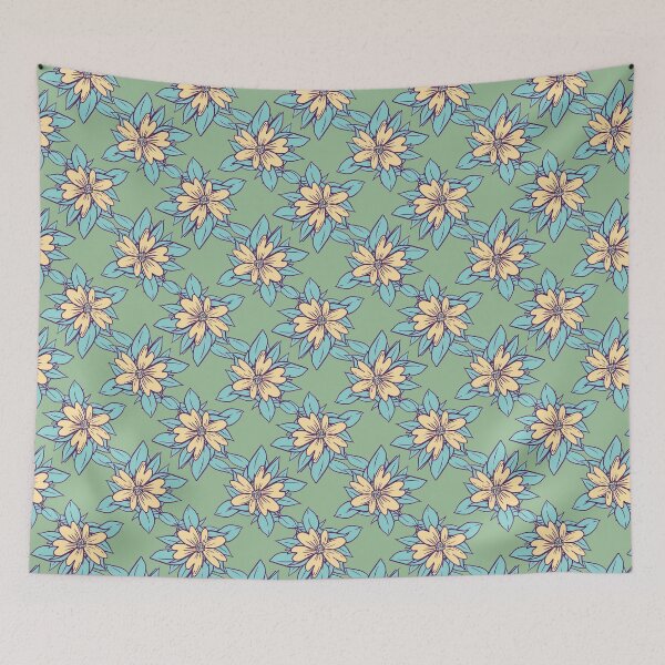 Item preview, Sunny Blossom Eucalyptus seamless pattern designed and sold by SPIRIMAL.