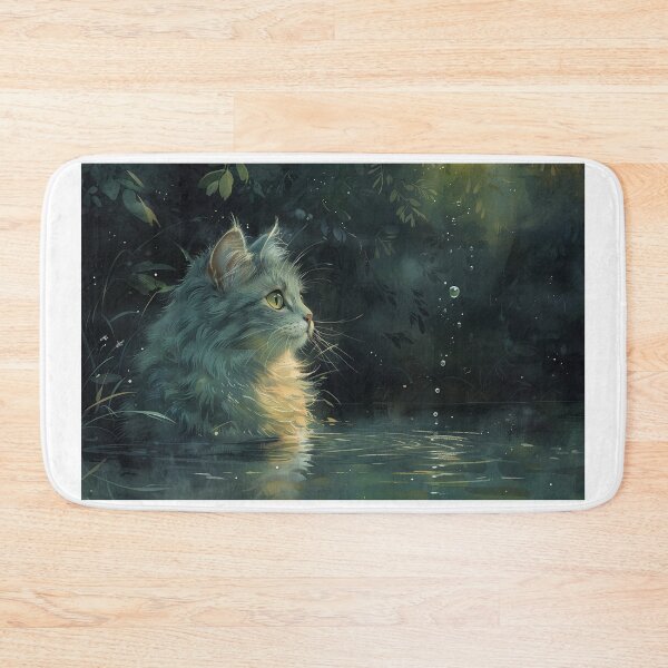 Item preview, Adorable Watercolor Cat by the Emerald Pond designed and sold by Shirtastically.