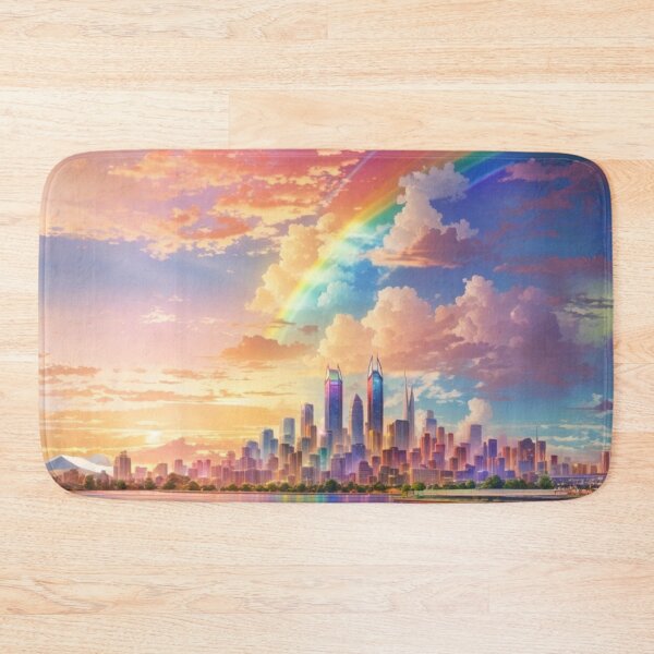 Item preview, Vibrant Rainbow Cityscape: Symbolizing Unity & Diversity designed and sold by LaLi-Designs.