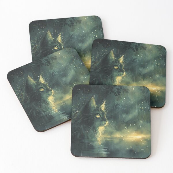Item preview, Green Cat by the Calm Pond designed and sold by Shirtastically.