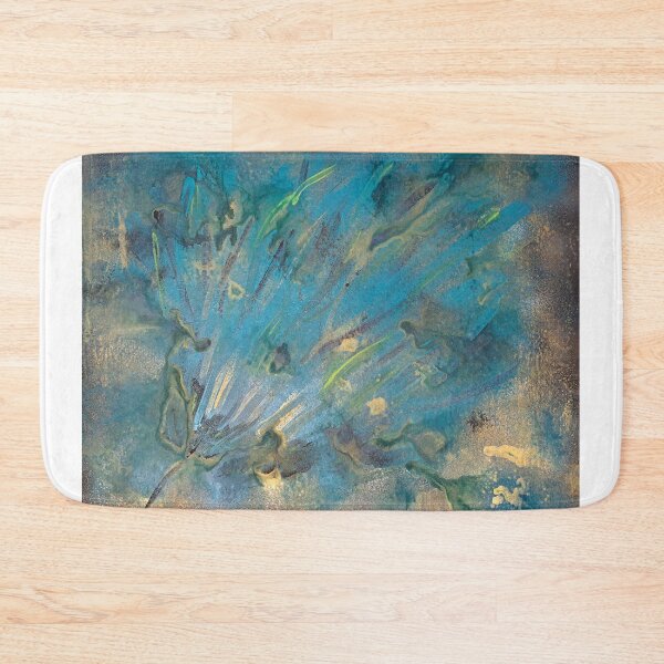 Item preview, Abstract Wind Blown Aqua Floral designed and sold by artisttype.