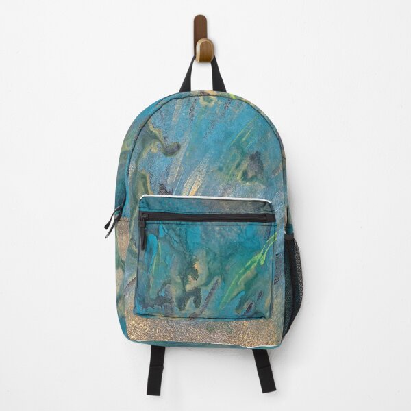 Item preview, Abstract Wind Blown Aqua Floral designed and sold by artisttype.