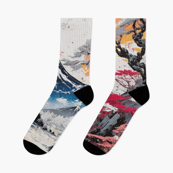 Item preview, Ukiyo-e Inspired Landscape, Ancient Japanese Art/8 designed and sold by Synthwave Poem.