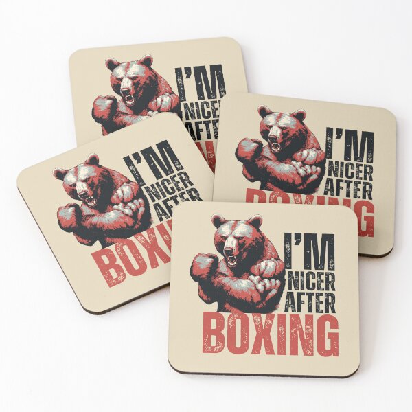 Item preview, I'm Nicer After Boxing Fearless Boxing Bear designed and sold by TrueArtsStore.