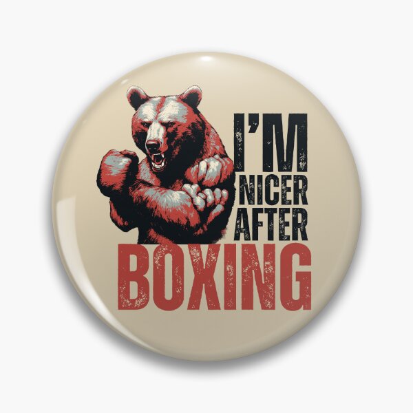 Item preview, I'm Nicer After Boxing Fearless Boxing Bear designed and sold by TrueArtsStore.