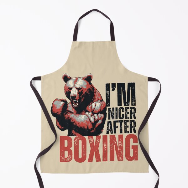 Item preview, I'm Nicer After Boxing Fearless Boxing Bear designed and sold by TrueArtsStore.