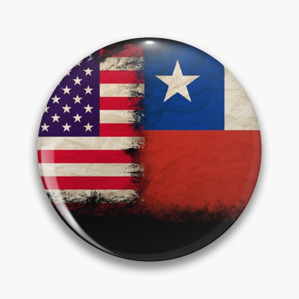 Item preview, US Flag and Chilean Flag Pride Wear Design designed and sold by LovelyHappyGift.