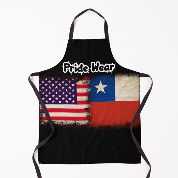 Item preview, US Flag and Chilean Flag Pride Wear Design designed and sold by LovelyHappyGift.