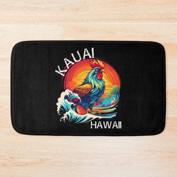 Item preview, Kauai Hawaii - Rooster (with White Lettering) designed and sold by VelvetRoom.