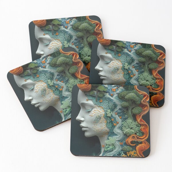 Item preview, Youthful Gaia Layered Papercut designed and sold by OccultDreams.
