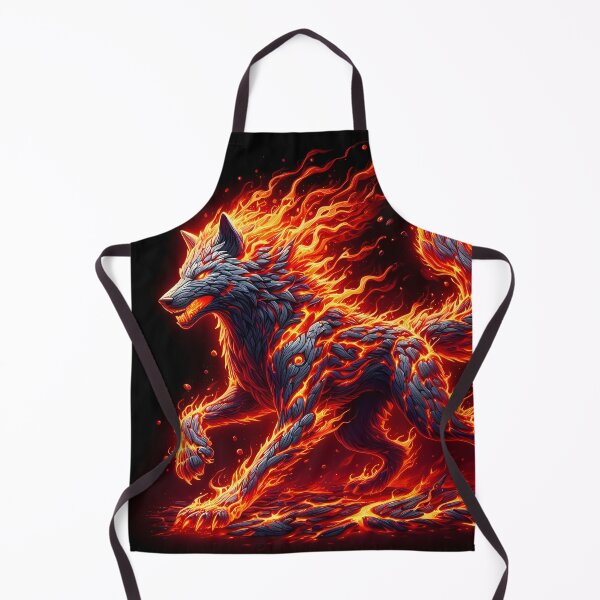 Item preview, Lava Fire Wolf, Ai Generated Art  designed and sold by ACC .