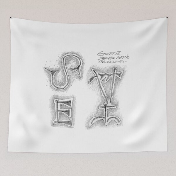 Item preview, Golegã church . Symbols on the stones. designed and sold by Tereza Pilar  Art.