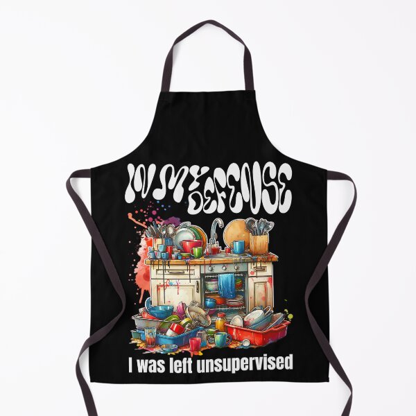 Item preview, In my defense I was left unsupervised - watercolor kitchen mess designed and sold by JoksterHaven.