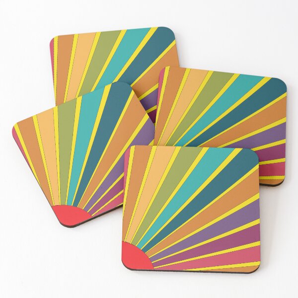 Item preview, Colorful sunset lines art. designed and sold by Riva Begum.