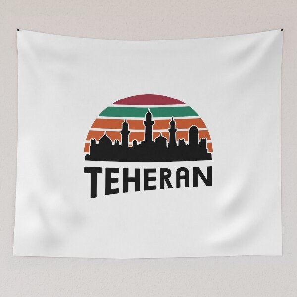 Artikelvorschau, Retro Teheran Skyline entworfen und verkauft von MaateoDesign.