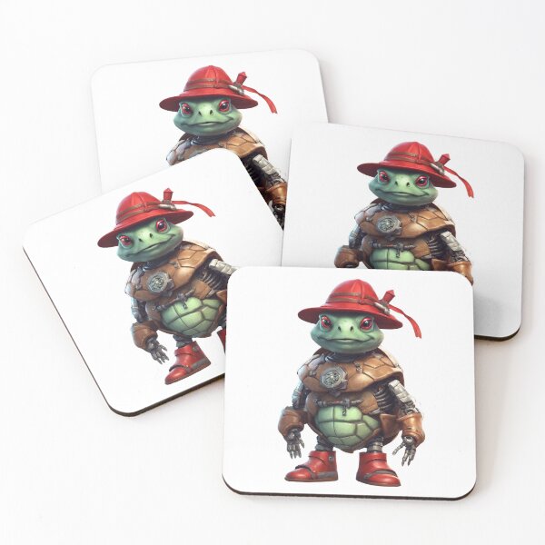Item preview, Turtle Robot with Red Hat 3 designed and sold by gao7650.