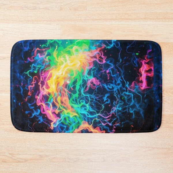 Item preview, Spectral Flames The Cosmic Dance of Chromatic Fire designed and sold by ArtComixHaven.