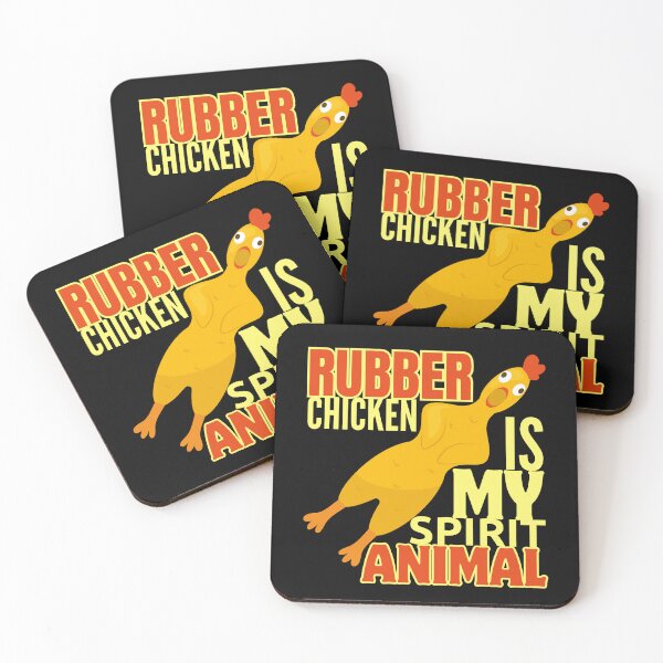 Item preview, Rubber Chicken Is My Spirit Animal designed and sold by SleepingFoxy.