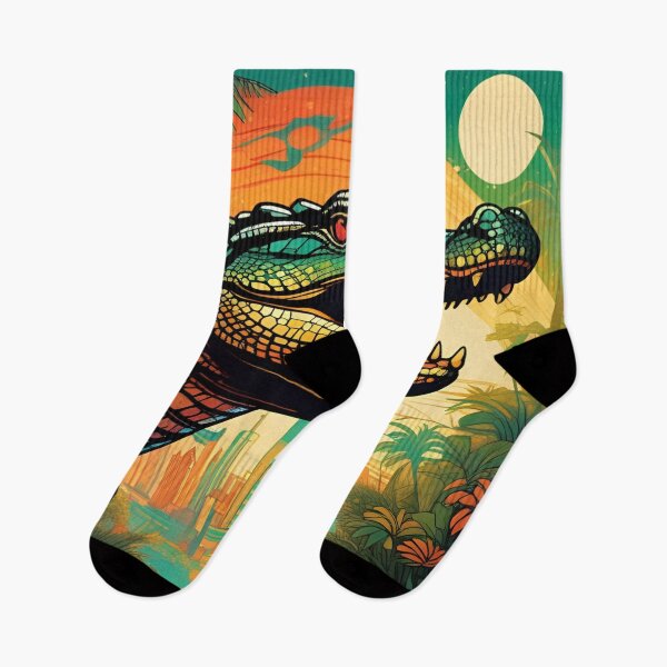Item preview, Gator sunset designed and sold by MatrixTattoo.