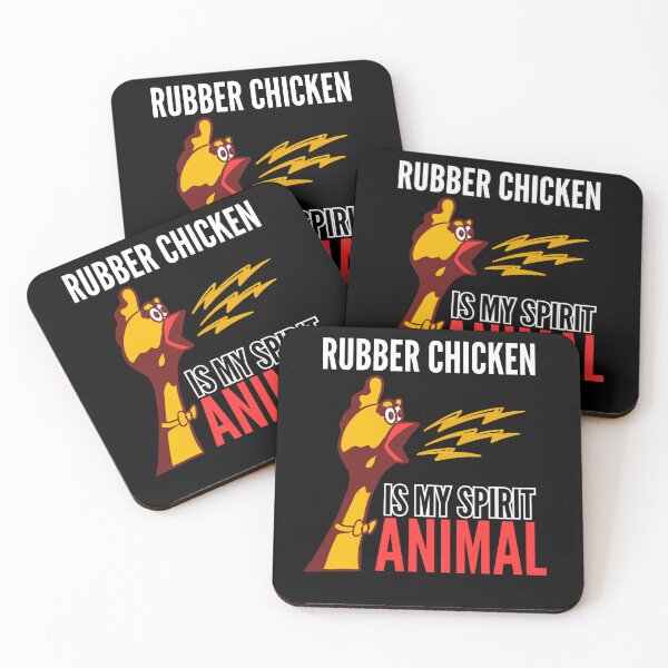 Item preview, Rubber Chicken Is My Spirit Animal designed and sold by SleepingFoxy.