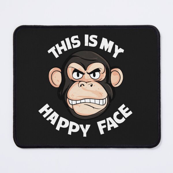 Item preview, grumpy monkey - this is my happy face designed and sold by 123ks.