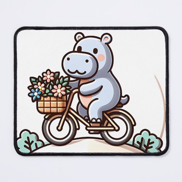 Item preview, Hippo Adventure: Pedaling Joy designed and sold by 0penvimark.
