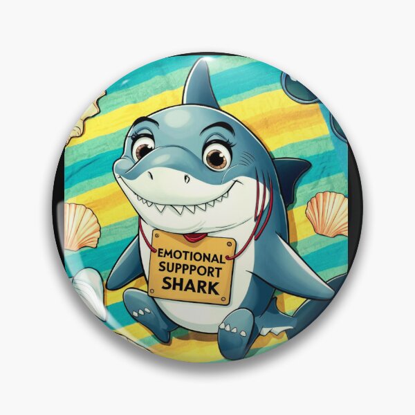 Item preview, Emotional Support Shark funny gift t-shirt  designed and sold by urszulakier.