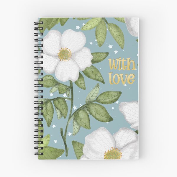 Item preview, With love white flowers designed and sold by pinkyfish1010.